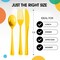 Exquisite Polished Plastic Silverware – 150 Pcs Heavy Duty Cutlery Set – 50 Each of Forks, Knives & Spoons – Disposable Utensil Set for Parties, Events & Catering – Flatware Set by Party Solids